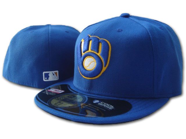 MLB Fitted Hats Milwaukee Brewers hat210809009